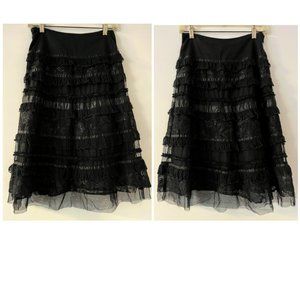 Fun Black Ruffle Skirt